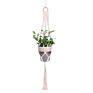 Handmade Boho Home Indoor& Outdoor Handmade Cotton Rope Wall Decor Hanging Basket Macrame Plant Hanger