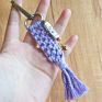 Handmade Boho Love Letter Charm Rope Tassels Braided Macrame Keychain for Car Key Holder