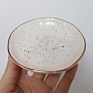 Handmade Ceramic Ring Dish Colored Dishes with Gold Spots