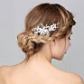 Handmade Crystals Fancy Bridal Hair Jewelry Accessories Pearl Wedding Bridal Hair Combs