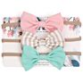 Handmade Nylon Kid Girl Newborn and Bow Flower Set Accessory Cotton Little Knot Elastic Toddler Baby Headband