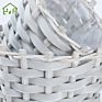 Handmade Square Home Garden Flower Pot Wooden Planter Flowerpot with Plastic Liner Set of 3 Customized