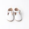 Happy baby brand soft sole leather shoes with flower edge