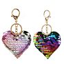 Heart Keychain Sequins Key Ring Gifts for Women Charms Car Bag Accessories Key Chain