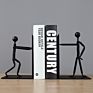 Heavy Metal Two Man Shape Bookends for Desktop Orgainzer