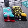 Hf Sales Smiling Face and Heart Pattern Stocking Long Socks