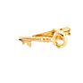 Hibos Acrylic Diamond Gold Tie Bar Customized Tie Clip