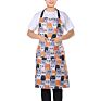 colorful kitchen cooking chef floral canvas apron with custom print