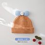 High Elastic Cartoon Bow Knot Knitted Baby Kids Cute Autumn Children Warm Beanie Hat