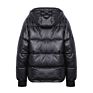 High Street Recycle Polyester Plain Dyed anti Wrinkle Thick Women's Hooded Black Jackets