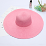 Holiday Sun Rose Red Pink Oversized Straw Hat