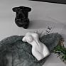 Home Decorative Luxury Human Body Shape Plant Terrarium Ceramic White Black Flower Vase