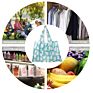 Home Eco Friendly Storage Handbag Foldable Reusable Shopping Bags Organizer