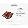 Home Non-Slip Real Leather Slides Cute Men/Women Sandals Real Cowhide Slippers