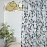 Home Sheer Curtains for Living Room Leaf Printed Grommet Top Window Curtain Drapes Botanical Semi-Sheer Cur