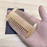 Hx08 Wood Wooden Brush Set Black Sandalwood Beard Comb for Men