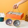 Hy Flower Gift - Bohemian Ceramic Bowl and Tableware Creative Gift with Hand Gift Set Bowl