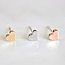 Hypoallergenic Love Ear Studs Post Simple Minimalist Earrings Tiny Cute Female 316L Stainless Steel Heart Stud Earrings