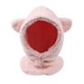 Hzm-18180 Baby Kids Warm Hats Thick Woolen Earflap Hood Fleece Hat Scarves with Ears