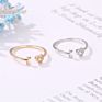 I Love You Personalized Letter Women Single Ring Love Heart Opening Ring