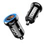 Ibd Pd 18W Car Usb Fast Charger Small Dual Blue Led Fast Car Charger Mini 36W Usb Metal Quick