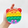 Ideas Colorful Popular Stress Relief Cute Cartoon Fidget Keychain Small Cartoon Wallet of Coin Purse Fidget