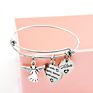 Imitation Pearl Coin Disc Toppik Accessories Christmas Halloween Gifts Adjustable Love Heart Pop It Bracelets & Bangles