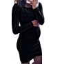 In Stock Items Solid round Neck Long Sleeve Pregnant Women Maternity Dress
