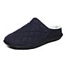 Indoor Outdoor Fluffy Slip-On Slippers for Men Anti-Skid Men House Slippers Faux Fur Collar Waterproof