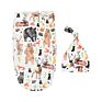 Infant Baby Cocoon and Beanie Hat Set Jersey Stretch Knit Sleeping Bag Hat Newborn Nursery Sleep Wrap Sack Matching Beanie