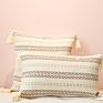 Innermor Chic Style Boho Home Decor Pillows with Tassels Faux Linen Nordic Pillow Covers