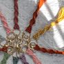 Ins Luxury Handmade Boho Decor Woven Macrame Tassel Crochet Mini Wedding Gold Keychain Bag Charms Accessories
