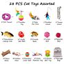 Interactive Set Plastic Cat Teaser Wand/Pole/Cat Tunnel/Feather Toy