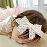 Ivy40456A Cute Baby Big Lace Bow Headband Girls Lace Hair Pin Children Accessories Kids Hair Clips