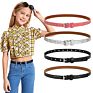 Jeans Dress Pants Skinny Belt Pu Leather Belt Bling Bling School Kids Girls Belt