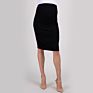 Jersey Solid Penciel Maternity Skirts Knee Length