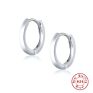 Jewelry 925 Sterling Silver Plain Simplist Hoop Earrings Dainty Silver Earring