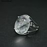 Jewelry Various Gemstone Cabochons Open Circle Adjustable Stone Rings