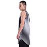 Jl-10901 Trend Men's Striped Tank Top 100% Cotton Mens Sleeveless Vest with Label