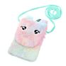Kawaii Plush Unicorn Coin Purse Soft Fur Children Girl Makeup Bag Phone Bag Cute Shoulder Bag