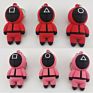 Keychain Squid Game Pvc Fidget Toys for Korean Movie Squid Game 7X3Cm 30G Mini Figure Squid Game Key Chain