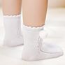 Kids Socks Pompom Toddlers Girls Bow Ankle Short Soft Cotton Baby Girl Solid Color Socks