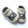 Kinghoo Leopard Printed Baby Moccasins Newborn Suede Leather Moccasin Soft Sole Shoes