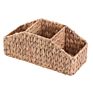 Kingwillow Natural Water Hyacinth Storage Organizer Basket for Sorter Household Sundries