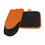Kitchen Microwave Neoprene Puppet Oven Mitt Harvest Color Customized Heat Resistant Cotton Oven Mitts and Potholders Sets