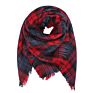 Knit Checkeds Kid Scarf Square Shawl Kids Plaid Blanket Scarves Bandana Designer Acrylic Oversize Shawl