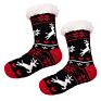 Knit Women Thick Sherpa Fleece Lined Thermal Fuzzy Christmas Fluffy Slipper Socks