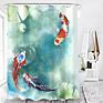Koi Fish Shower Curtain 3D Digital Print Shower Curtain Chinese Style