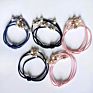 Korean Simple Hair Rope Ponytail Fixer Pearl Headband Hair Accessories Rubber Band
