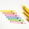 Korean Style Simple Candy Color Hairpin Metal Color Bangs Hair Ornaments Word Clip Duckbill Clip Hair Ornaments